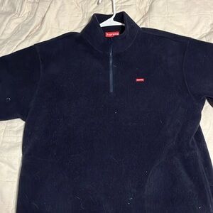 Supreme navy blue Q-Zip men’s Large
